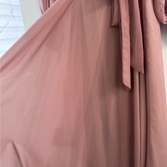 Ivy City Co Mauve Long Wrap Maxi Dress - Picture 5 of 8